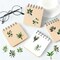 50PCS Leaf Stickers PET Transparent Stickers Nature Green Decals Waterproof